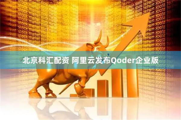 北京科汇配资 阿里云发布Qoder企业版